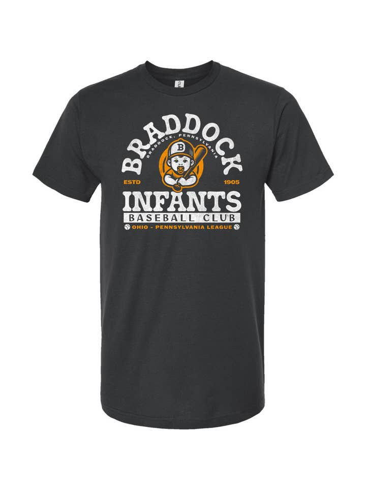 Yinzylvania - Wholesale Screen printed t-shirt – unisex - Braddock Infants Baseball - 19054