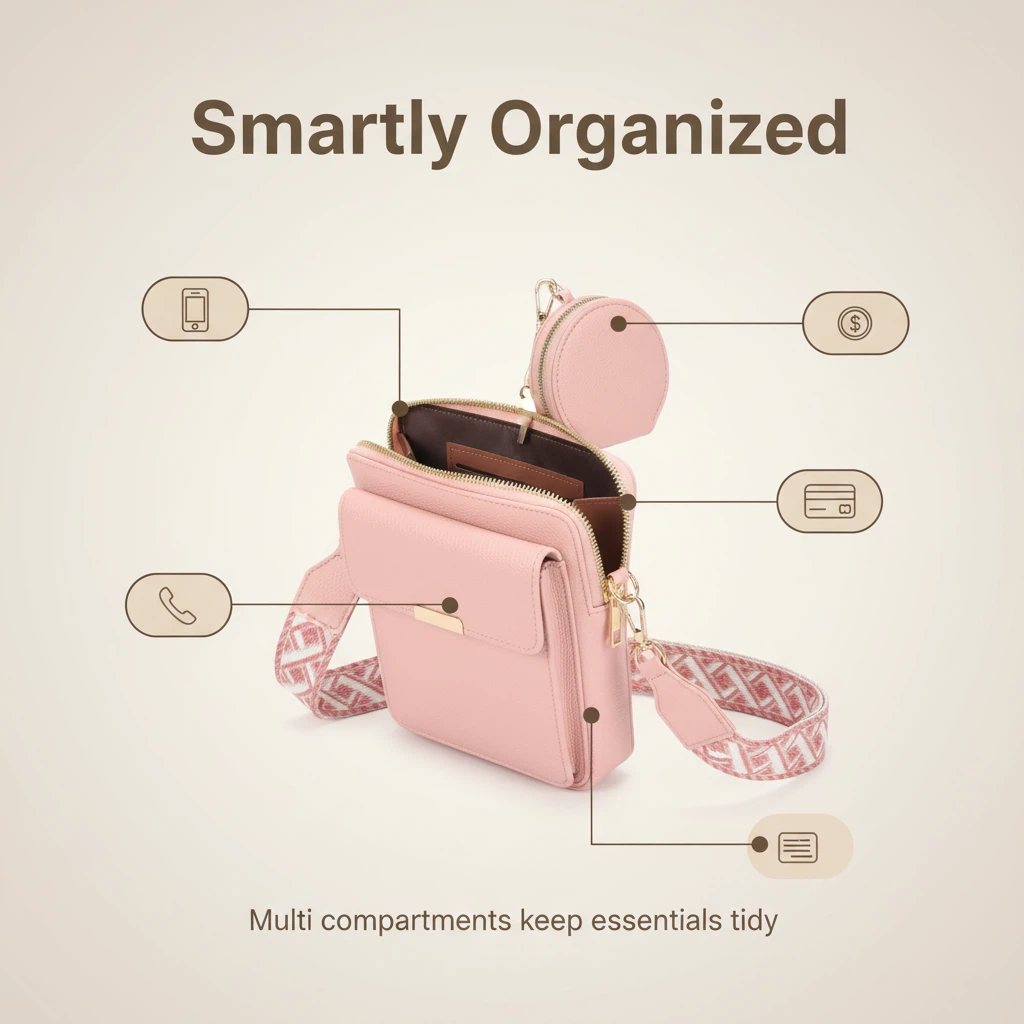 KAYLA+AVA – wholesale Phone wallet – women's – PATTY CELLPHONE CROSSBODY / WALLET WITH COIN PURSE11