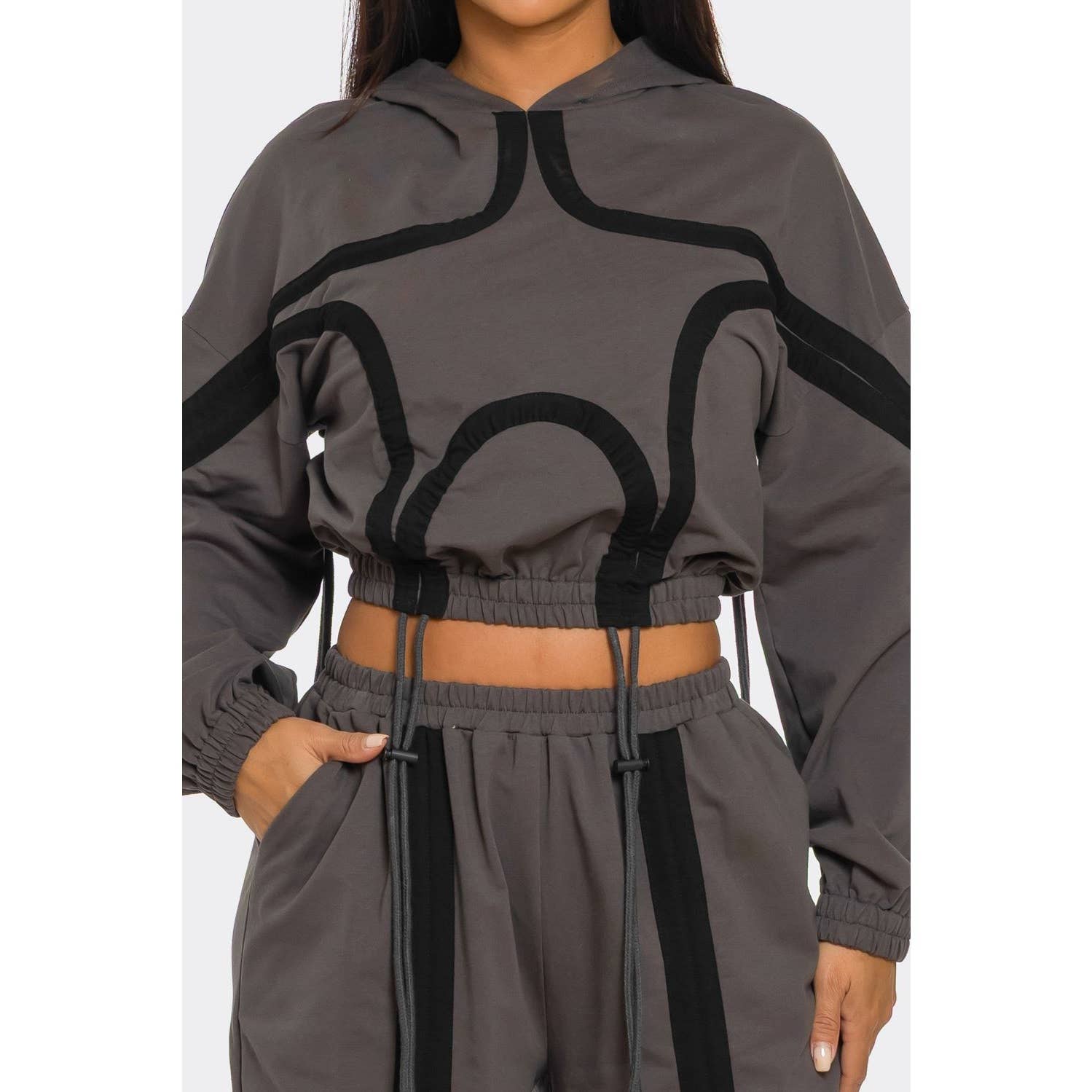 Esmeray Clothing - Wholesale Top & Pant Set (NOT Loungewear) - Women's - URBAN EDGE HOODED PANTS SET3