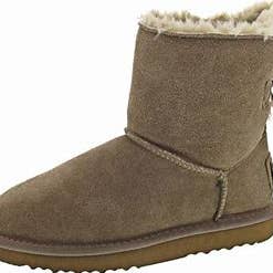 OB61664 OOG Botas de cuero para mujer con lazo y piel de cordero para venta al por mayor de OOG