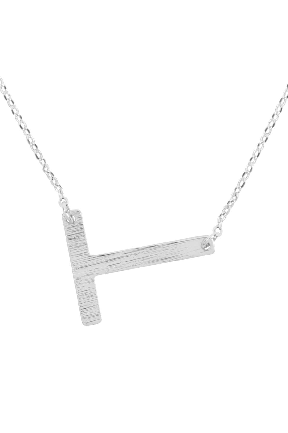 MYS Wholesale Inc - Wholesale Pendant/Charm Necklace - Initial Rough Finish Chain Necklace20