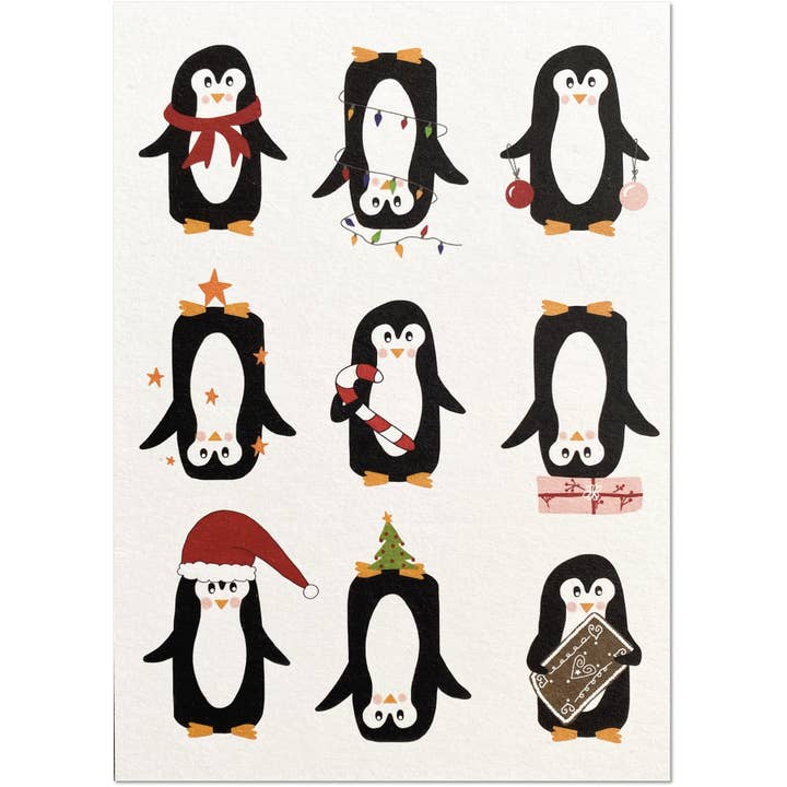 KEITCARDS - Vente Cartes de Noël - Pingouins Noël