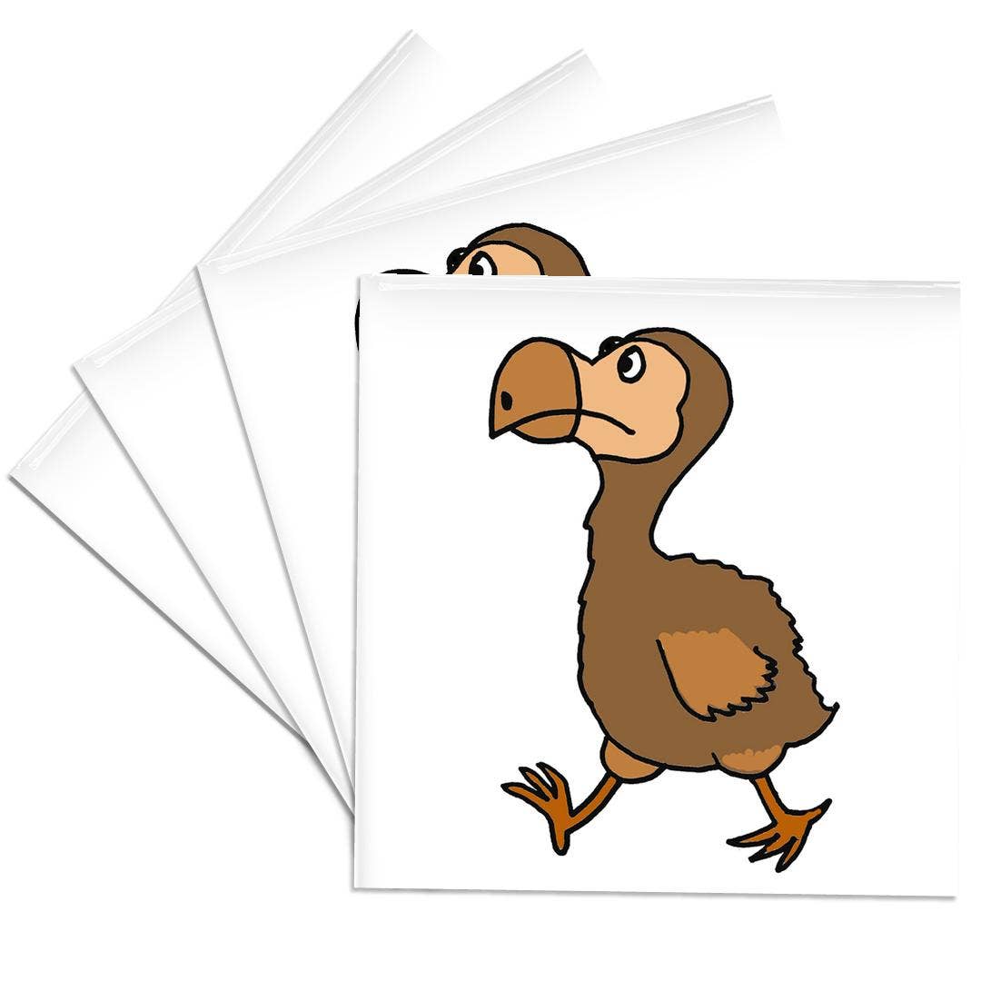 3dRose - Wholesale Coasters - 3dRose, Funny Dodo Bird Cartoon, Coaster0