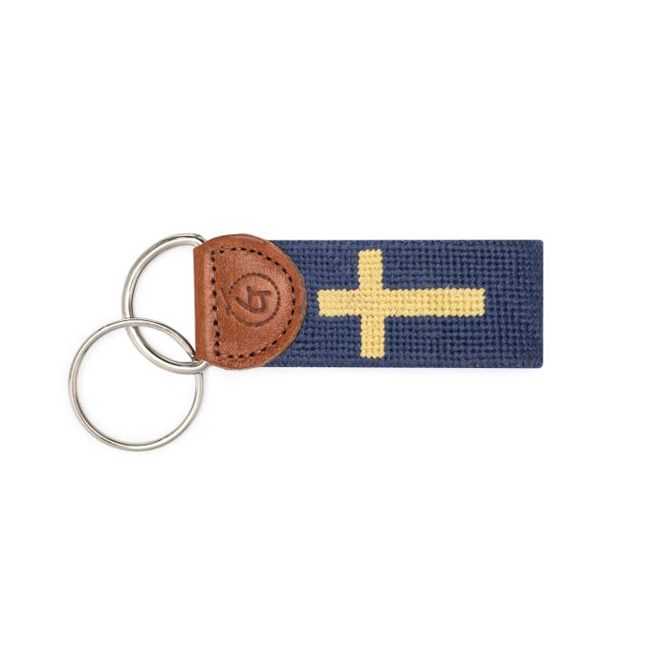 Cross Needlepoint Keychain for wholesale by Good Threads