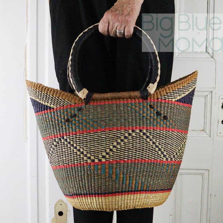 Big Blue Moma - Wholesale Grocery/Shopping Bag - U Shopper Large - Traditional Palette3