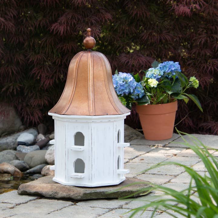Audrey's Home & Gift - Wholesale Bird House - Birdhouse With Copper Tone Roof, Indoor Accent (PC)3