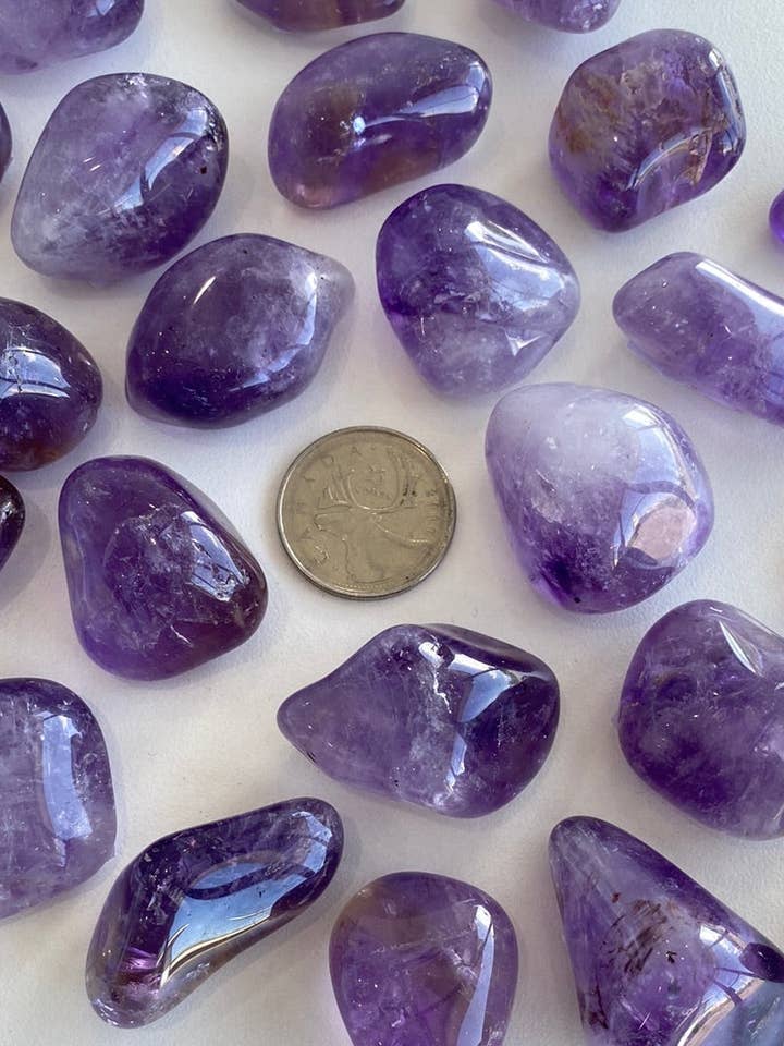 Amethyst Tumbled (M-L) for wholesale by Moonbeam Healing