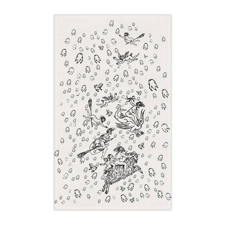 Medieval Witches Kitchen Towel for wholesale by Dumpy Sue