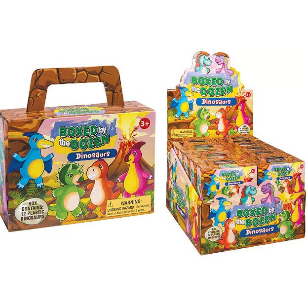 Master Toys Boxed by the Dozen 12 Plastic Dinosaurs for wholesale by Master Toys & Novelties Inc.