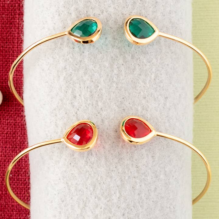 Ædelstensjusterbart armbånd tilpasset guld sølv gavegivning for engroshandel hos Rebecca Accessories LLC