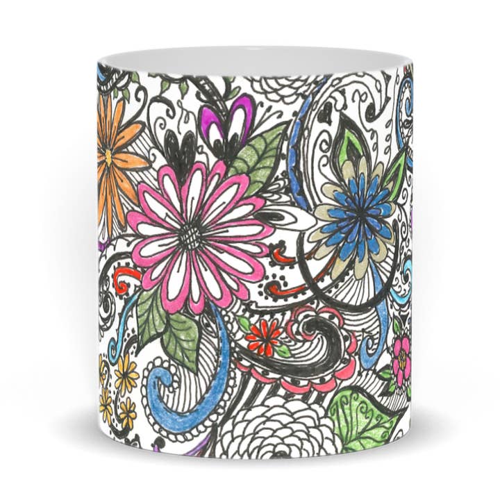 Tasses Spray of Flowers pour la vente par Mary O's Imagination