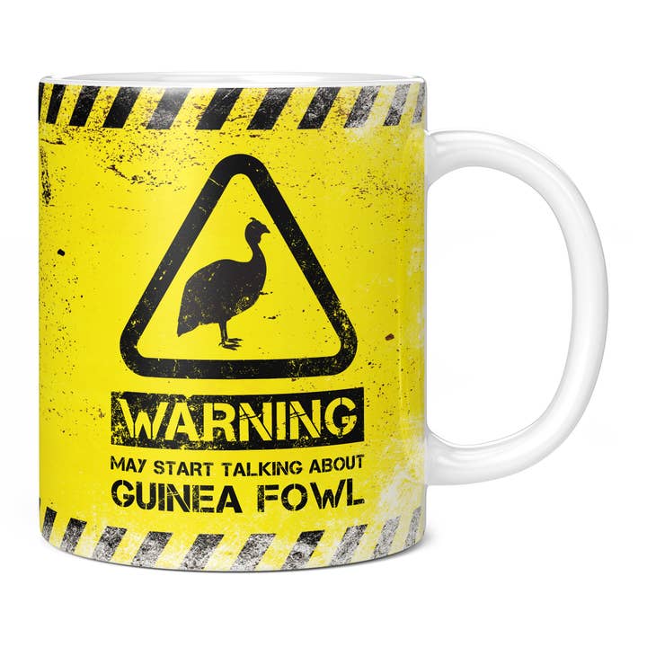 Warning May Start Talking About Guinea Fowl Mug for wholesale by Mug Monster