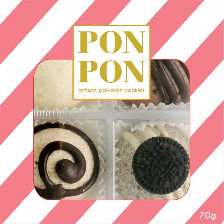 Classic PONPON Assortment (4pcs) - 48 CASE for wholesale by Laine & Lola Confection Co. - PONPON Artisan Cookies