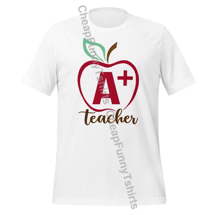 Maglietta unisex Insegnante A+ per la vendita all'ingrosso da parte di Black and Gifted LLC
