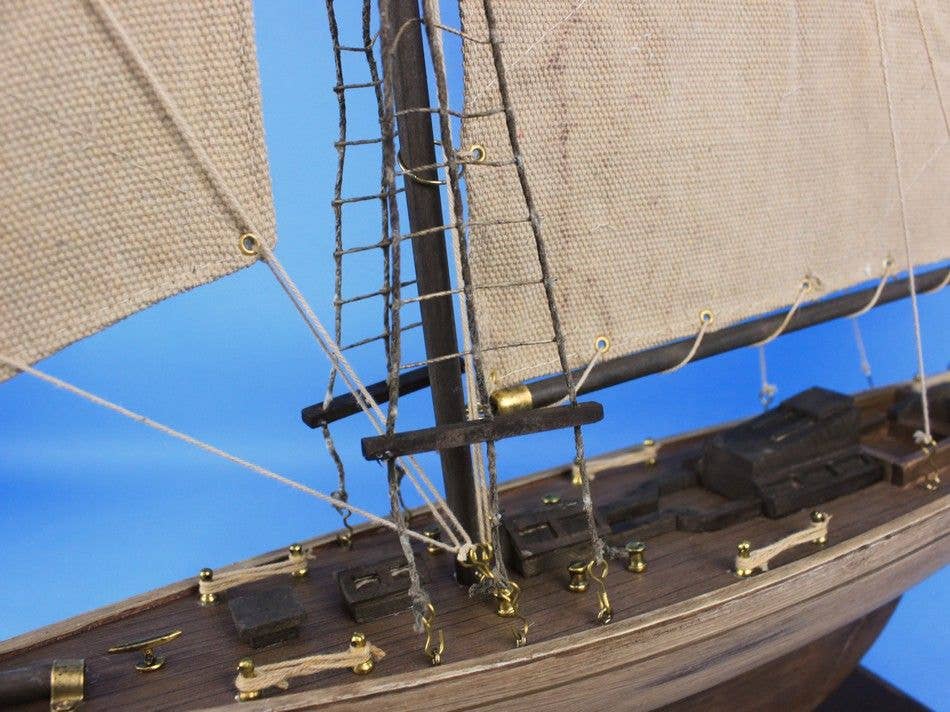 Hampton Nautical – Großhandel Tischdeko – Rustikale Columbia-Modell-Segelboot-Dekoration2