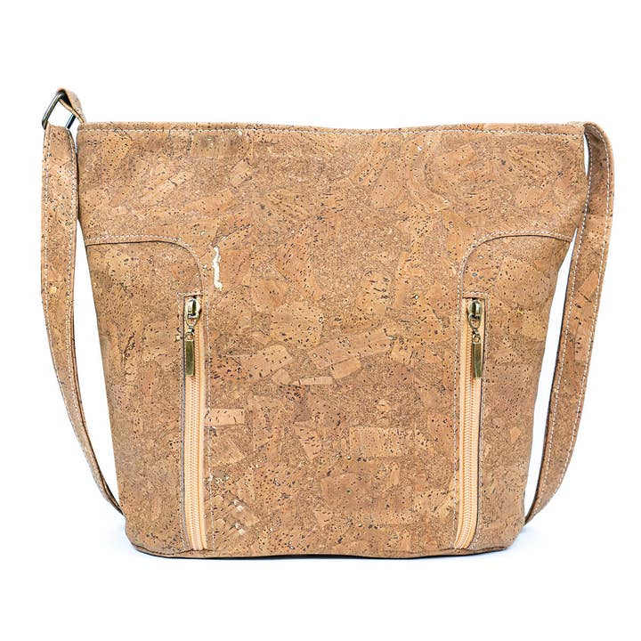 Meninas Bonitas Cork - Wholesale Crossbody Bag - Women's - Stylish Women's Crossbody Bag in Premium Cork BAGP-283