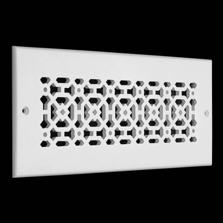 Registers and Hardware Hub Inc. - Wholesale Wall Accent - Air Return Grill 6"x 12" Duct opening | Solid Cast Aluminum