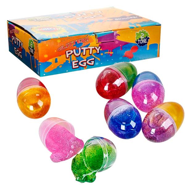 La Luna Bella - Toys – wholesale Classic toy – Kids – Glitter Putty Egg Asmt - LLB Toys