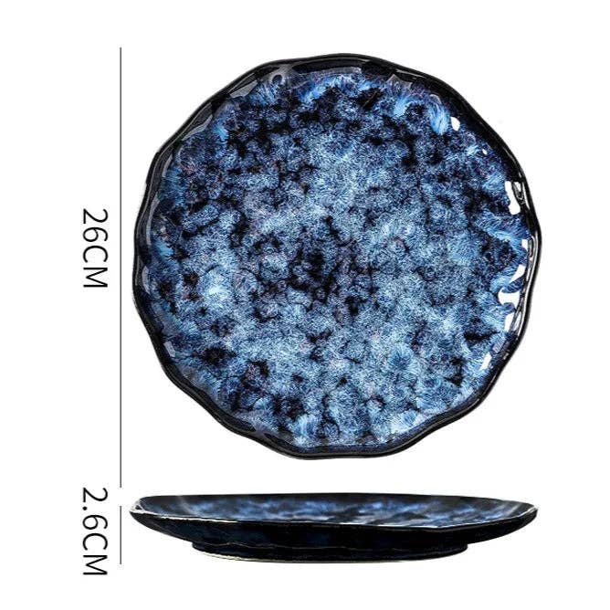 BRECK + FOX - Vente Service à vaisselle - Ensemble de dîner 10 pièces Blue Nebula21