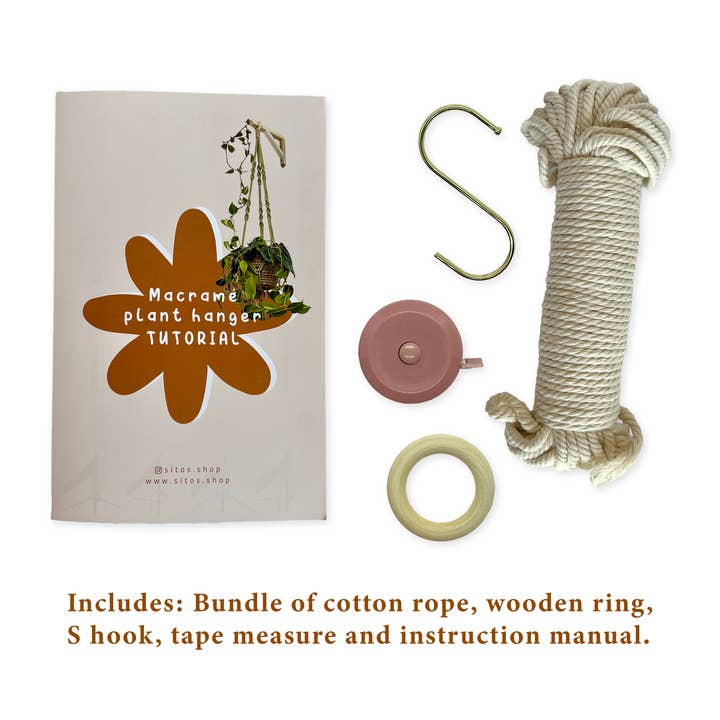 SITOS - Wholesale DIY Craft Kit - DIY Plant Hanger KIT craft tutorial - Case of 122