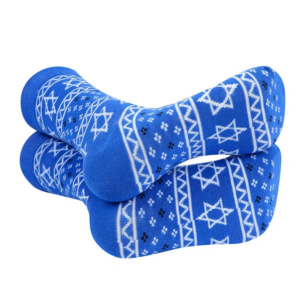 Selini New York - Wholesale Socks - Men's - Men's Star of David - Hanukkah - Novelty Socks2