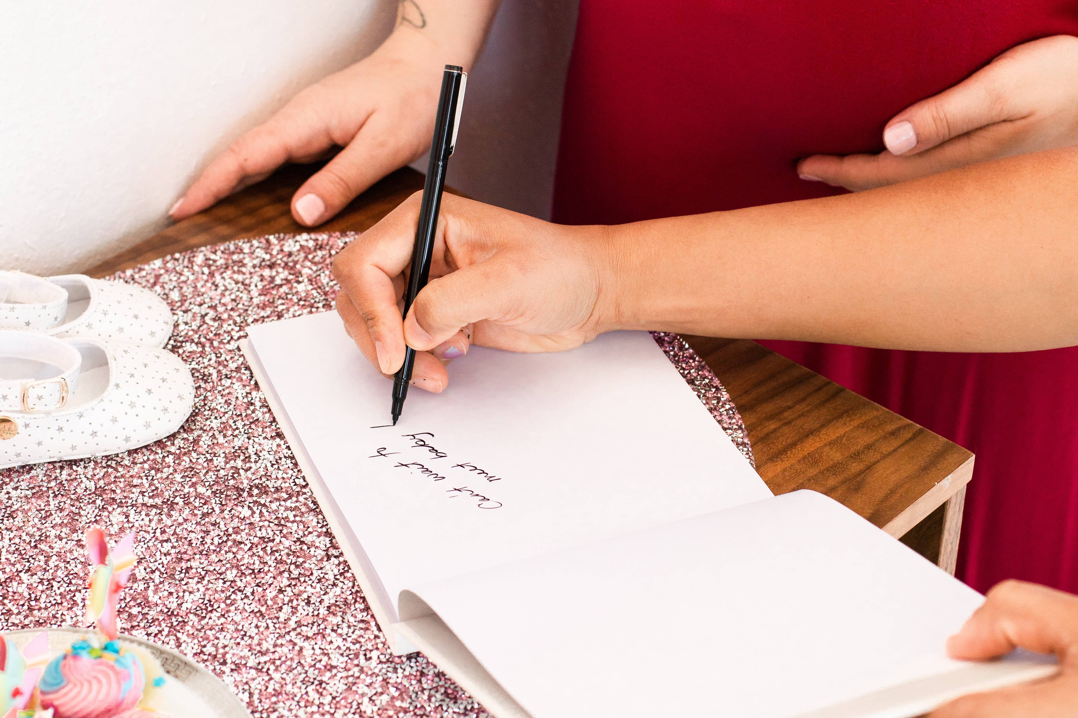 Pearhead - Wholesale Guest Book - Linen Guest Book, Classic Ivory with Gold Script8