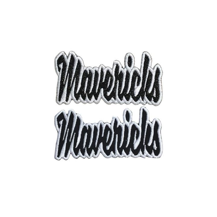 CUSTOM: Mavericks, Mascots, Names, Embroidered Iron on Patch for wholesale by Wholesale Applique