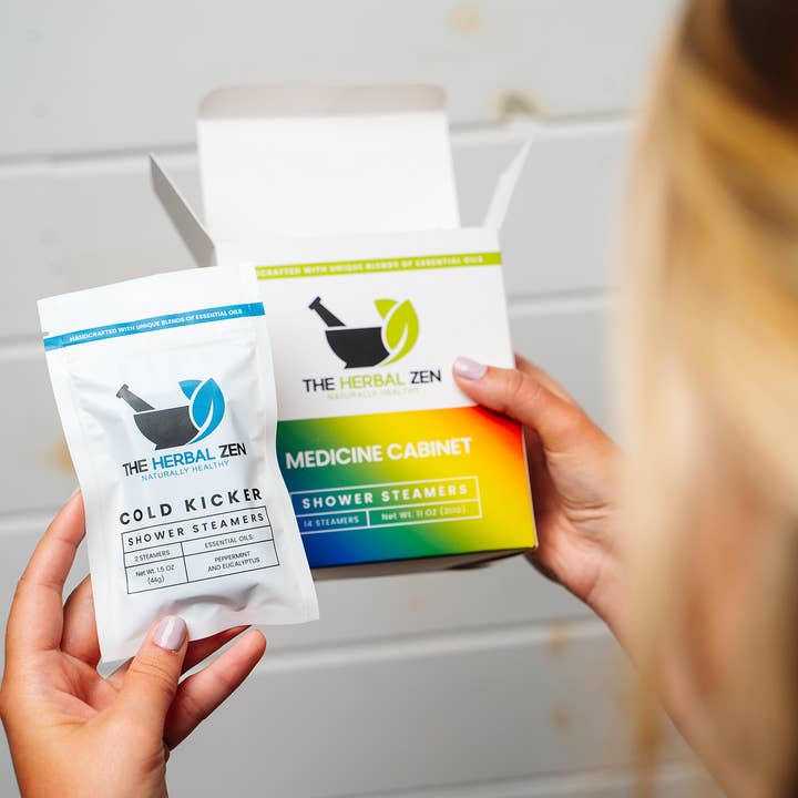 The Herbal Zen - Wholesale Shower Steamer/Bomb - Medicine Cabinet Shower Steamer Gift Box | Valentine’s Set4