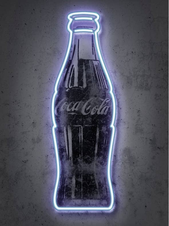 Arte Neón - Coca-Cola para venta al por mayor de BLUE SHAKER