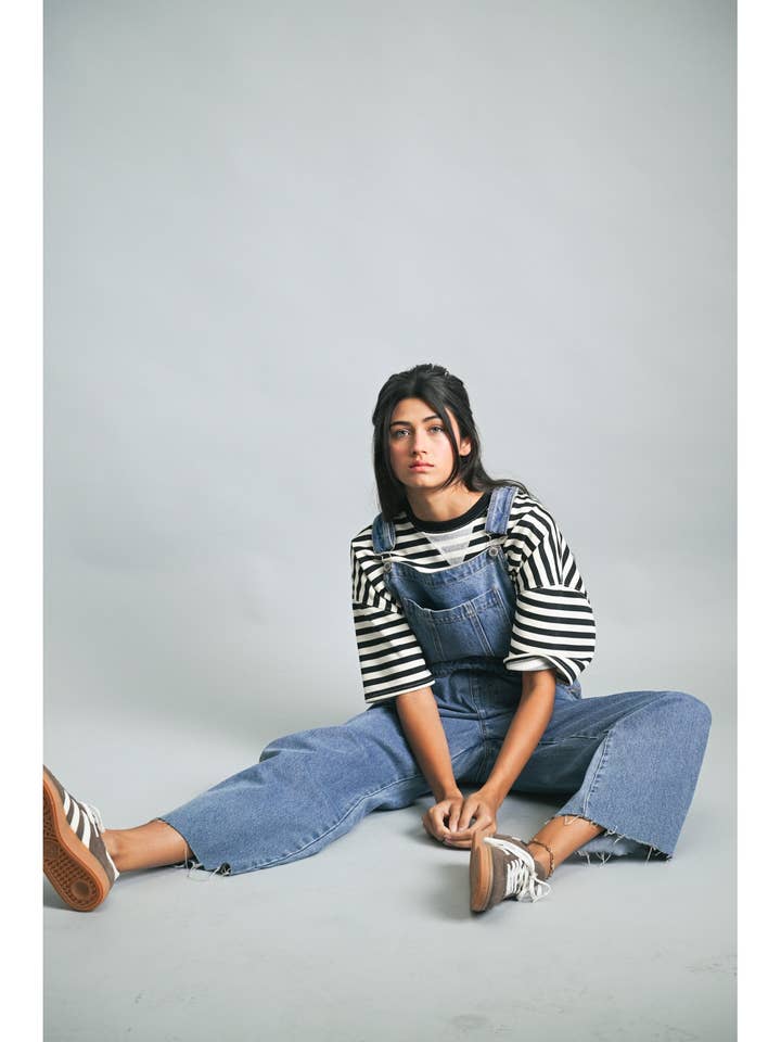 DENIM ANKLE LENGTH OVERALLS / WL25-10675 and other Purchase Wholesale barrel overalls. Free Returns & Net 60 Terms on Faire trending on Faire.