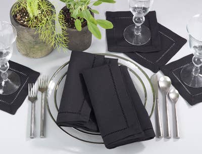 Fennco Styles - Wholesale Dinner & Cloth Napkin - Hemstitch Border 18-Inch Dinner Napkin1