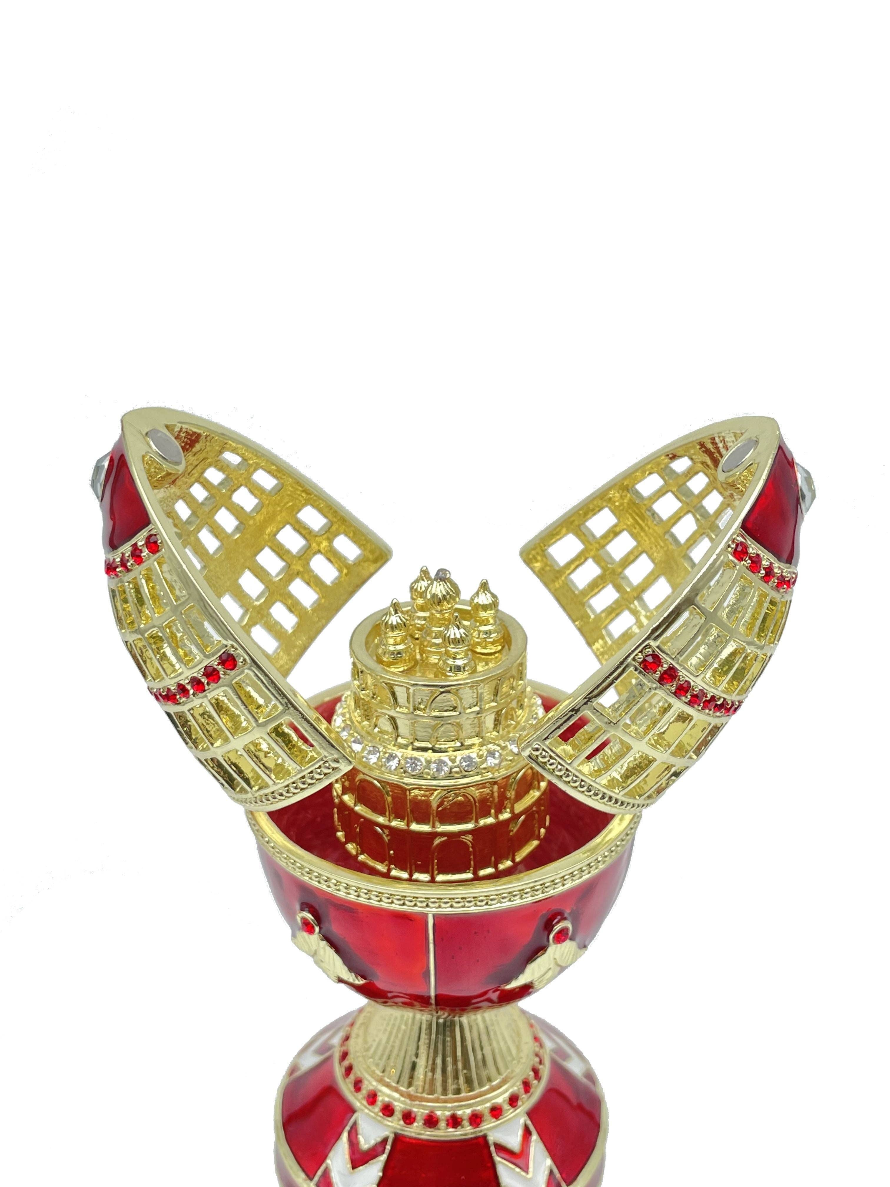 Keren Kopal – wholesale Prydnadslåda – Rött ryska ägg5