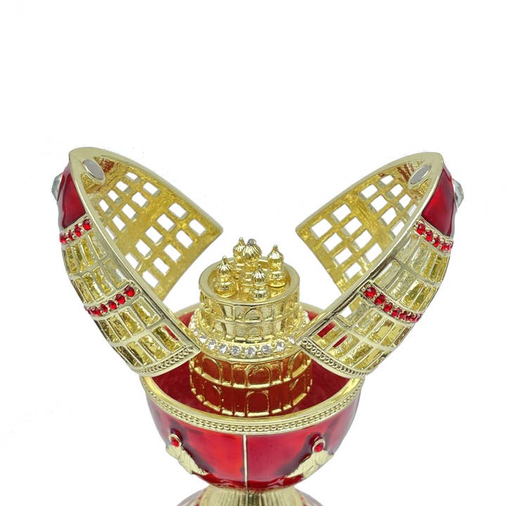 Keren Kopal – wholesale Prydnadslåda – Rött ryska ägg5