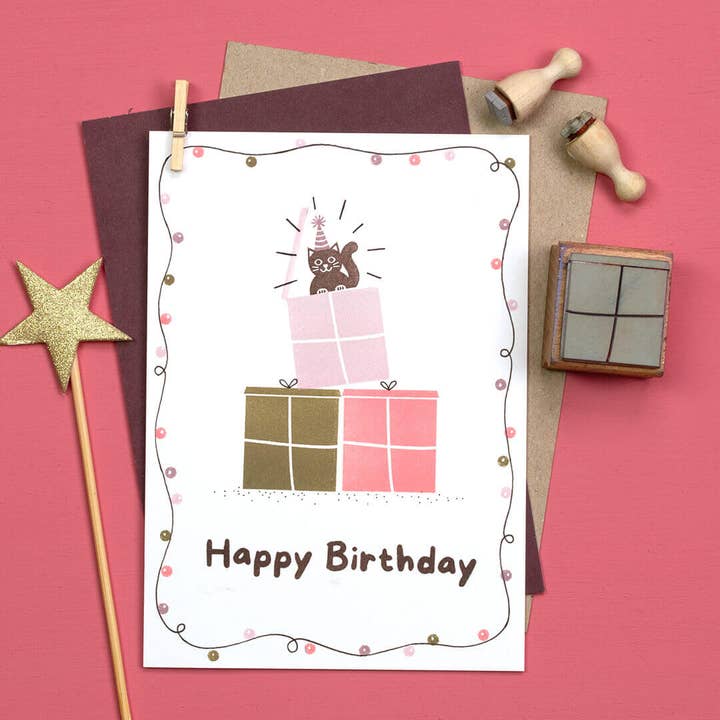 Perlenfischer - Wholesale Rubber/Decorative Stamp - 12x Stamp | Small Cat4