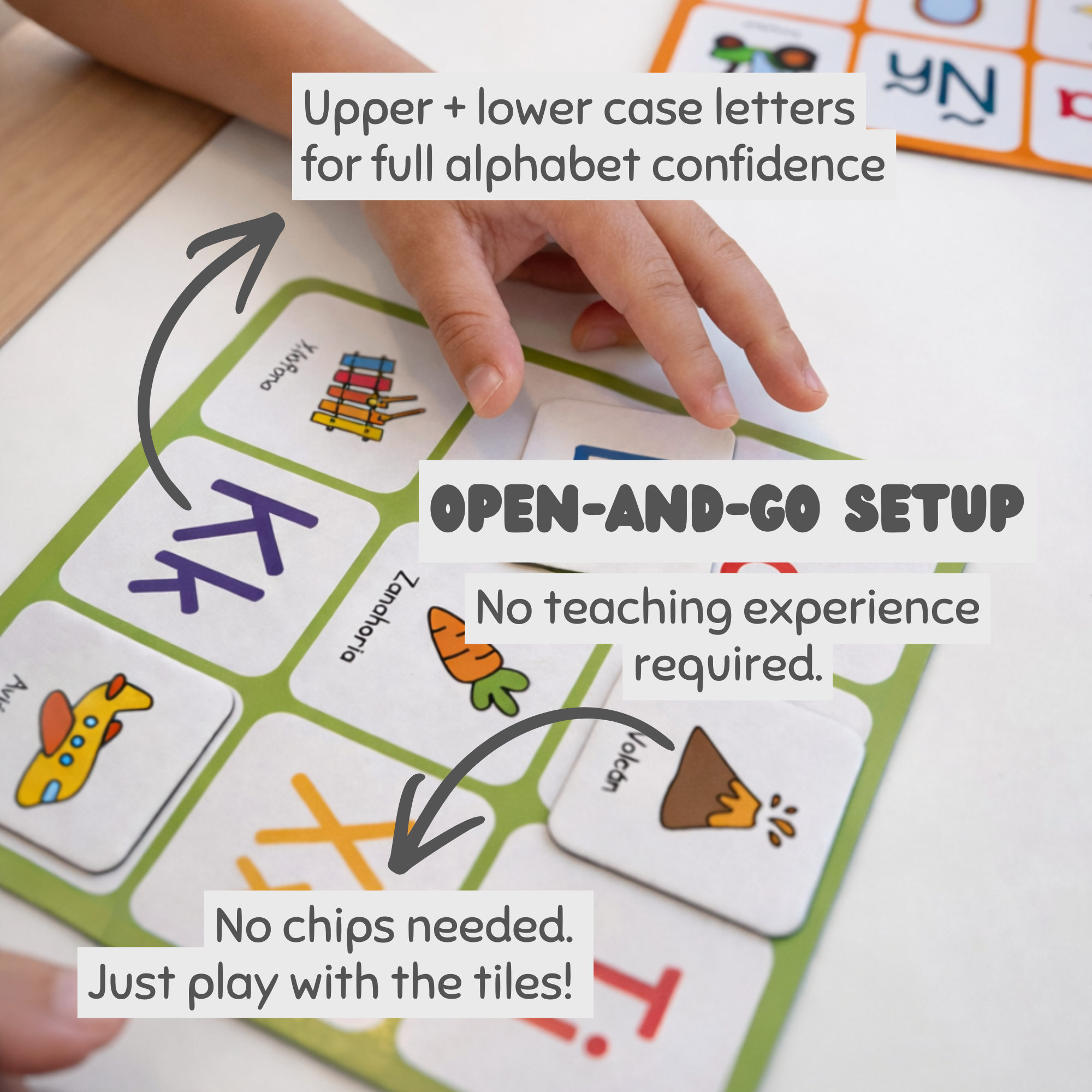 Pato Pato - Wholesale Brain Game - Kids - Letteria & Memoria - Spanish Phonics Learning Game for Kids5