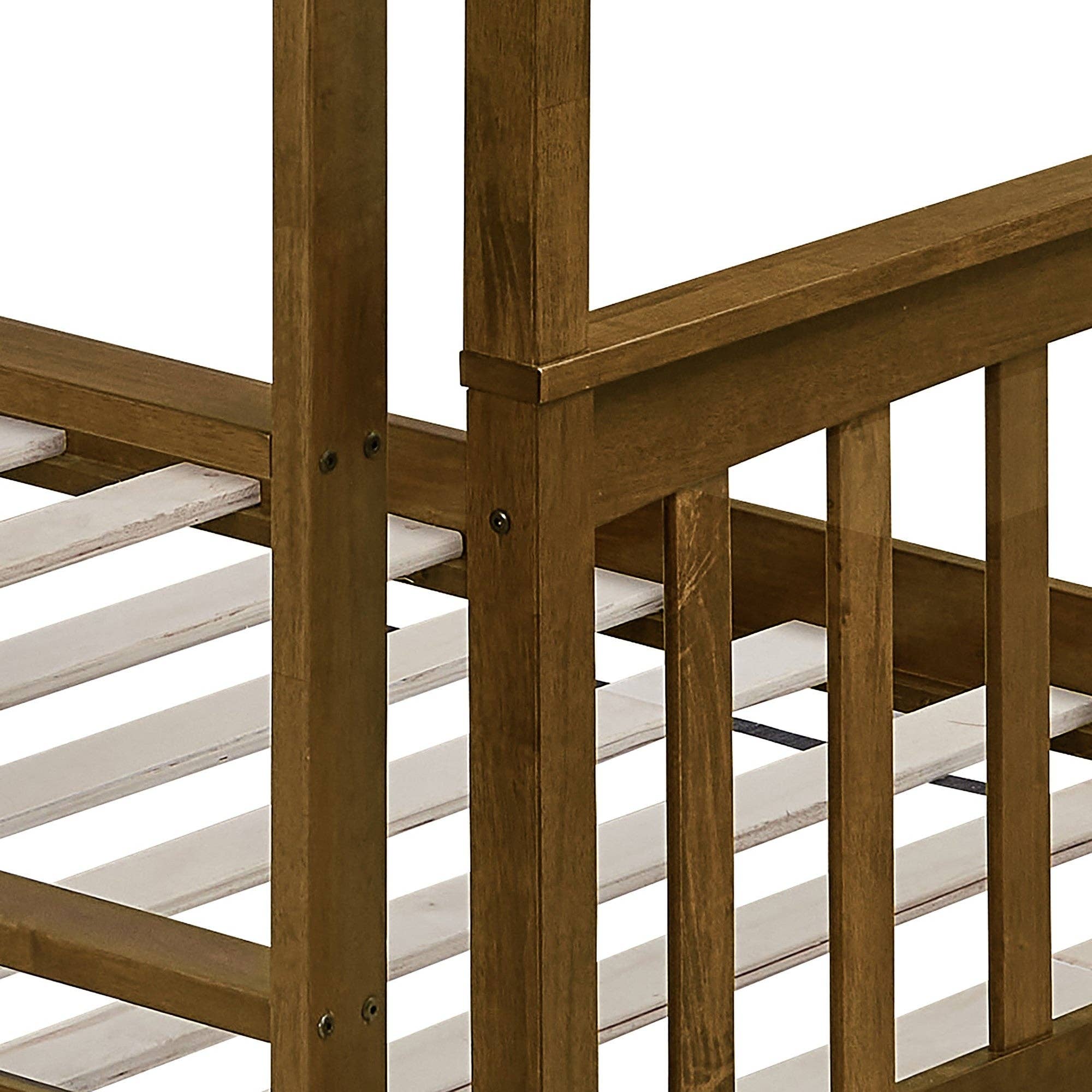 Home Design - Wholesale Bed - Kids & Baby - Home Design Ames Twin Over Twin Solid Wood Standard Bunk Bed Frame20