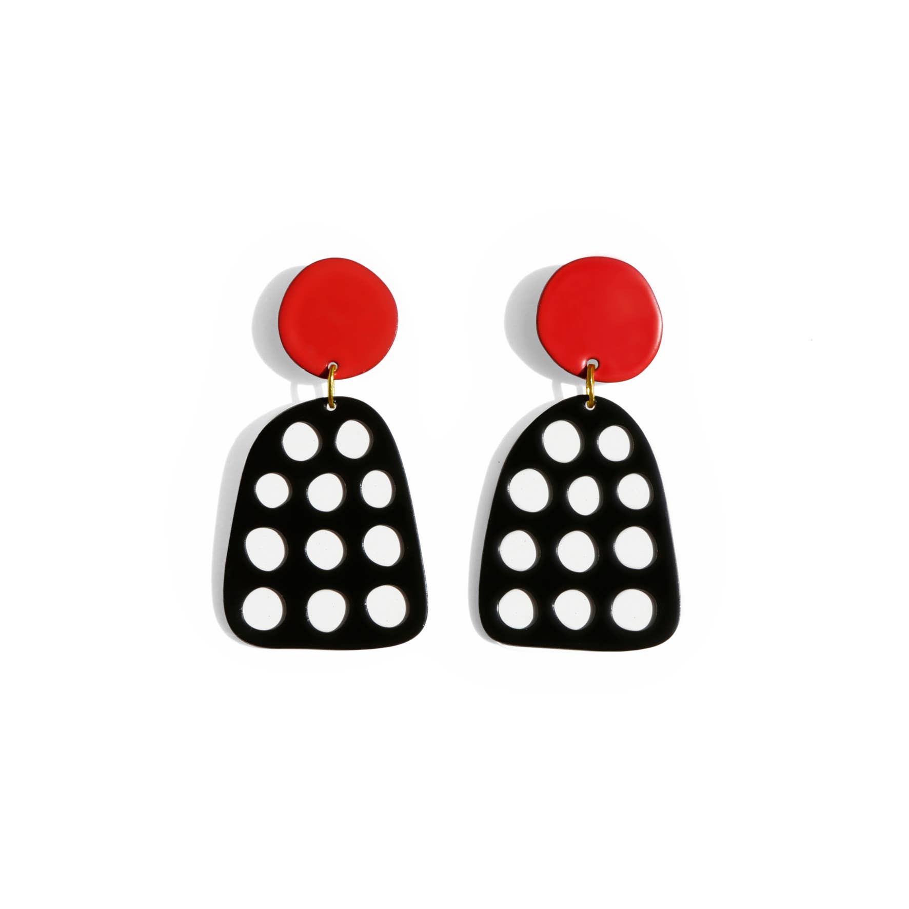 ISUWA Jewelry - Wholesale Hangende/ronde oorbellen - Dots Oorbellen – Artistiek Kleurenontwerp0