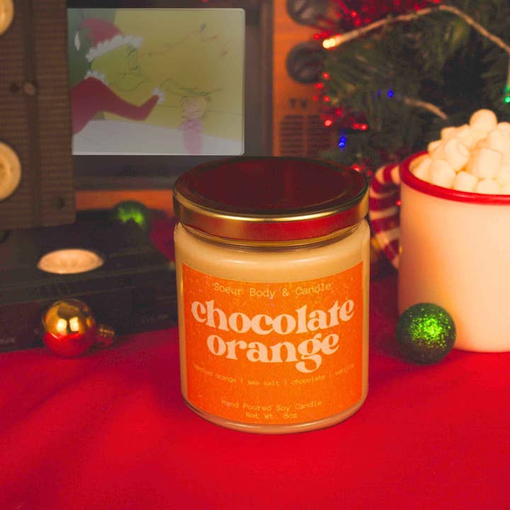 Soeur Body and Candle - Wholesale Jar/Filled Candle - Chocolate Orange Soy Candle0