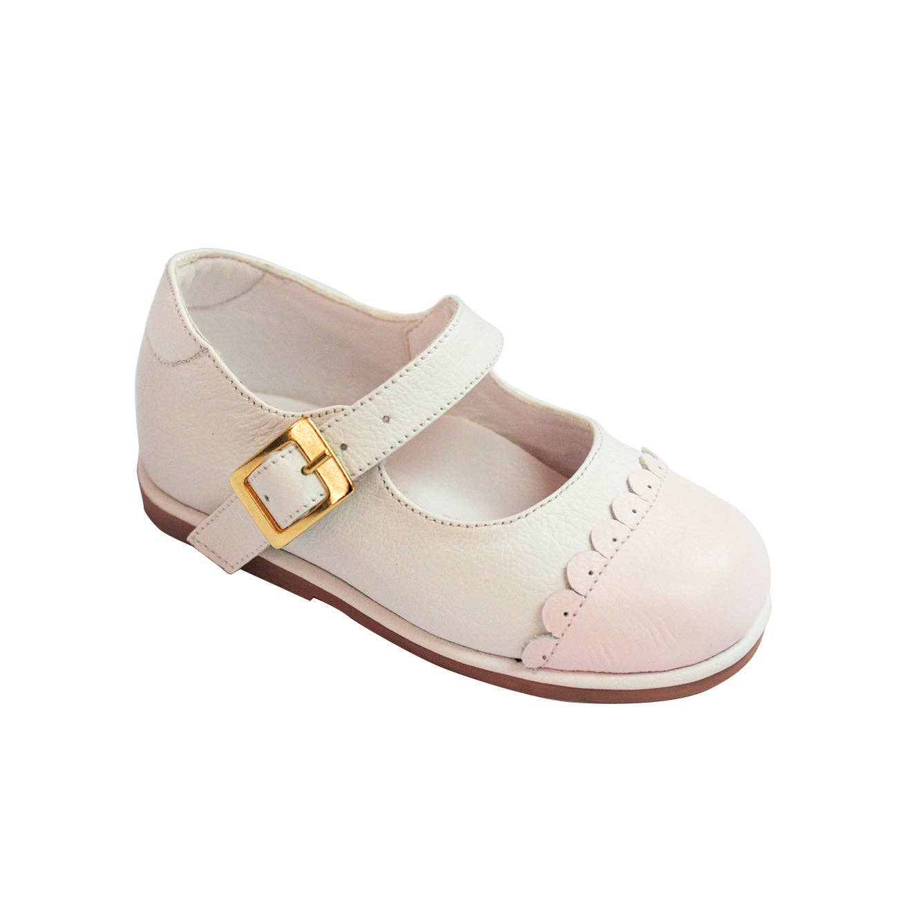 Karela Kids Inc. - Wholesale Flats/Loafers - Kids -  Baby girl walking shoe -White/Pink 0