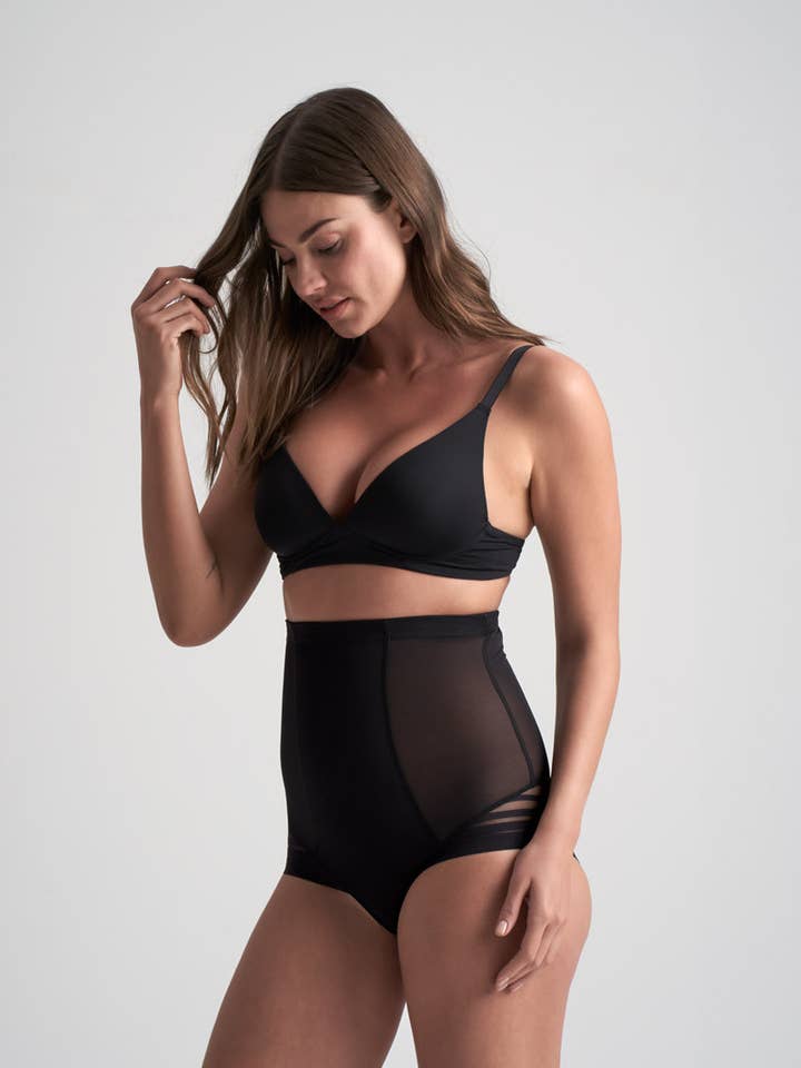 Powermesh High Waist Brief for wholesale by Bye Bra