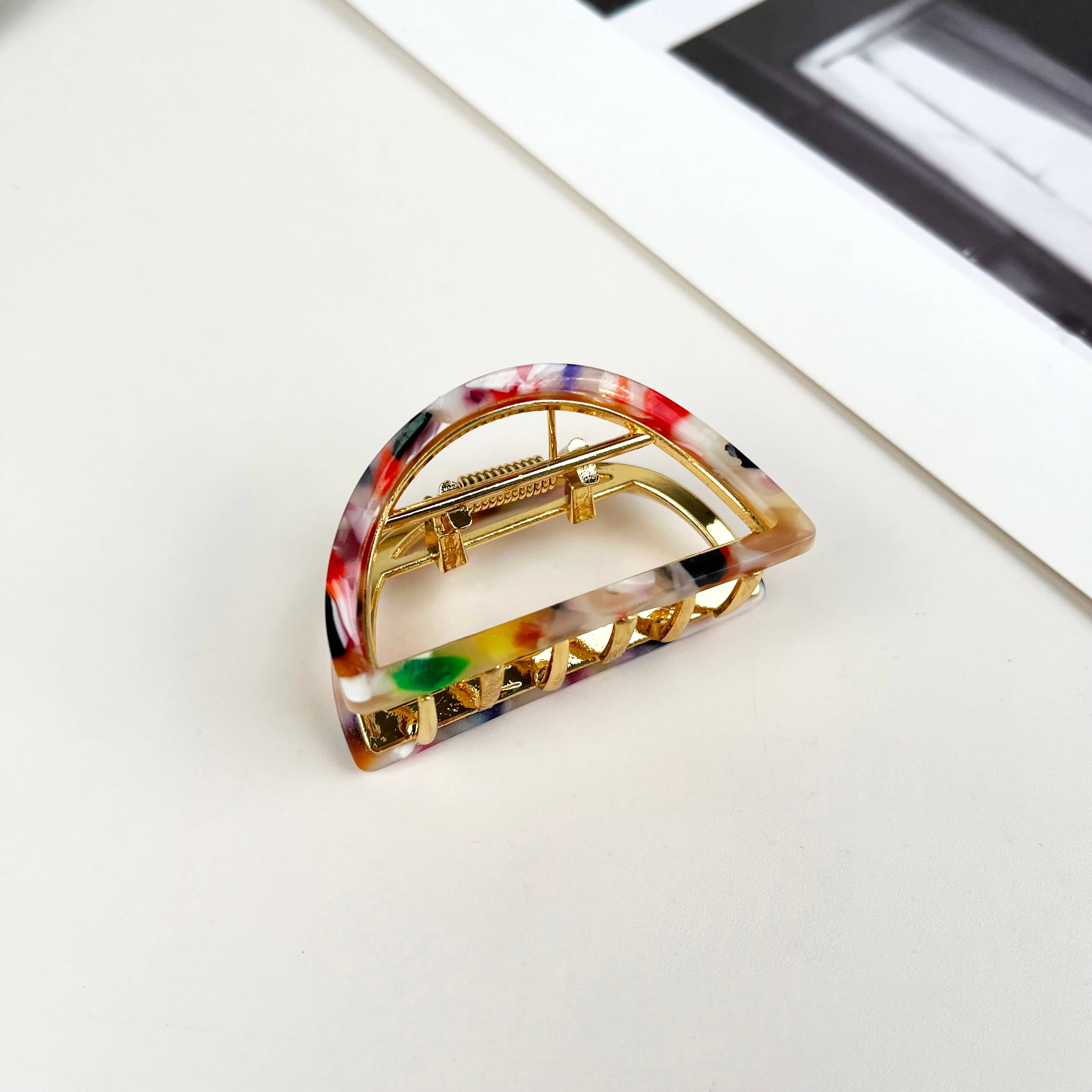 mildstyles - Wholesale Hair Clip - Women's - Half round alloy hair claw clip3