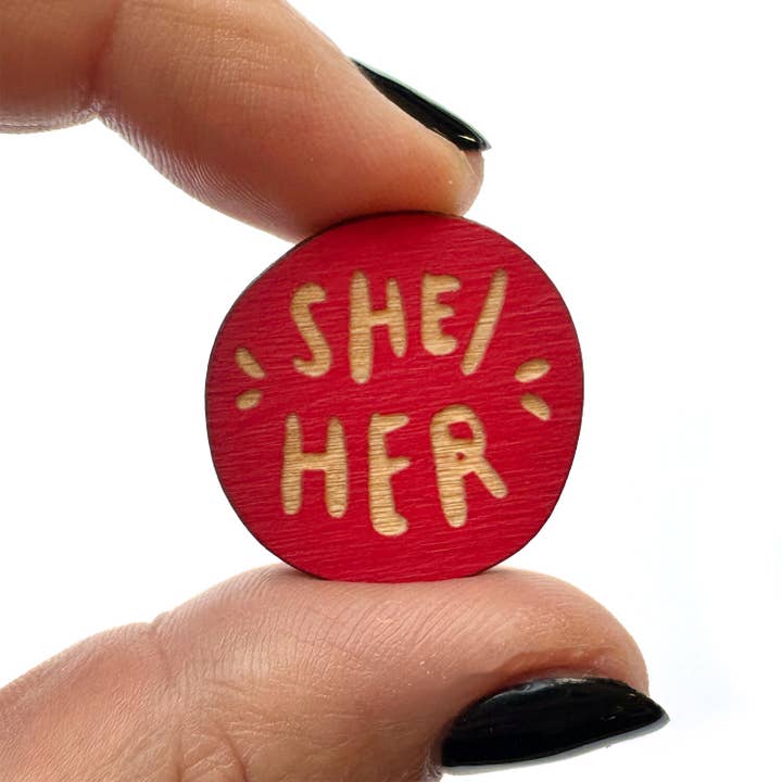 SnowMade - Wholesale Lapel Pin/Button - Pronoun Pins