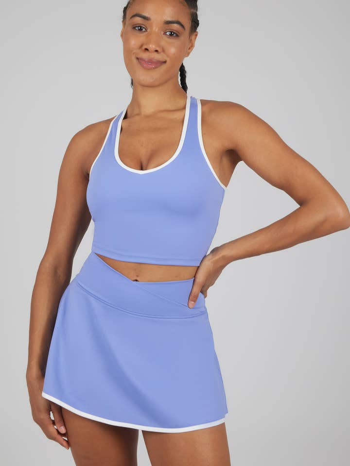 Women's Racerback Tank and Crossover Skort - Set for wholesale by 90 Degree by Reflex & Yogalicious