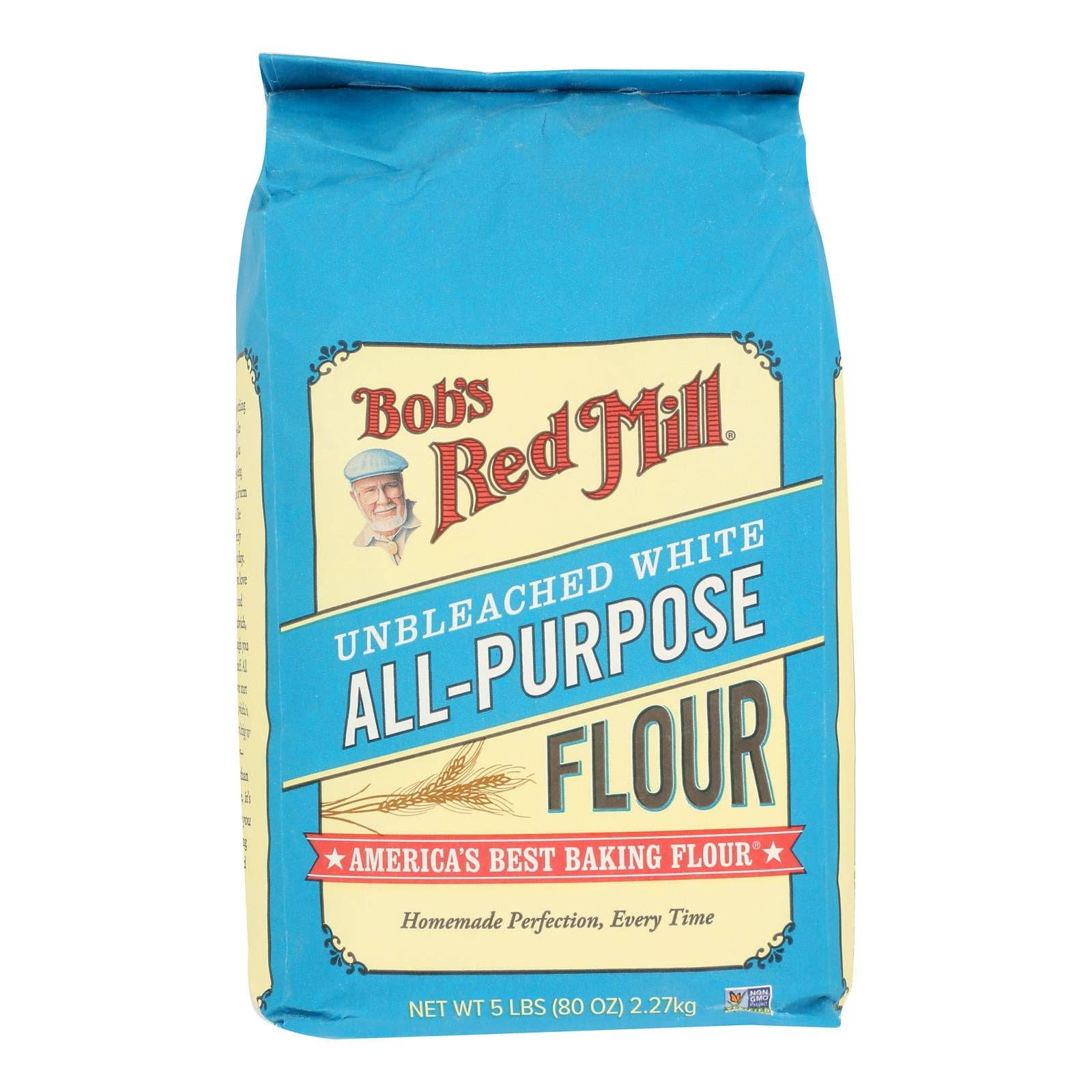 Everyday Supply Co - Wholesale Flour - Bob's Red Mill - Flour All-purpose White - CS of 8-5 LB0
