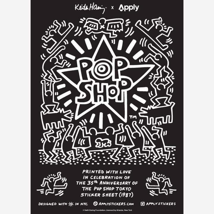 Apply Stickers - Wholesale Sticker - Pop Shop Tokyo Keith Haring Kiss-Cut Stickers, 15-Pack4