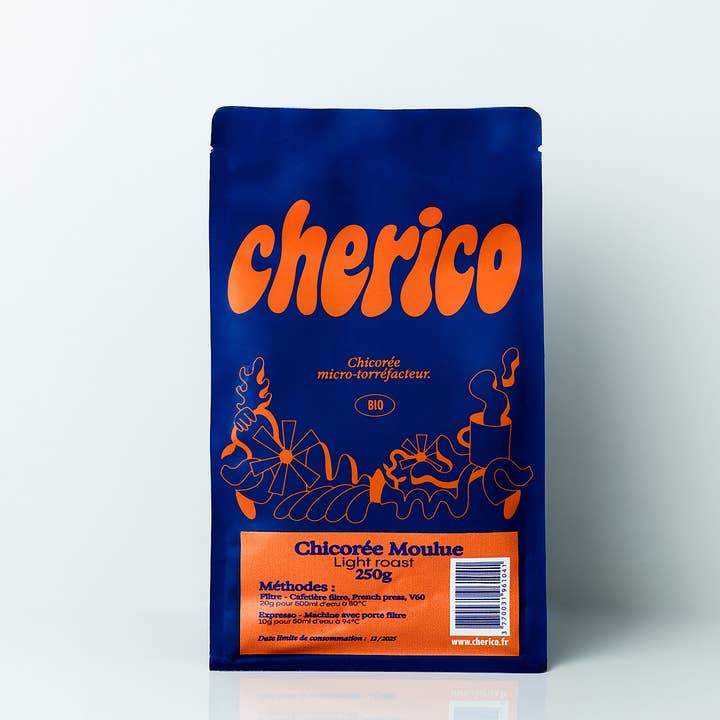 Gemalen witloof 🌿 - CHERICO „Biologische natuurlijke cichorei” - 250 g  voor wholesale door Cherico