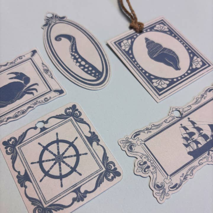 Lione & Sheikh - Wholesale Gift tag - Nautical Frames - Illustrated Gift Tags1