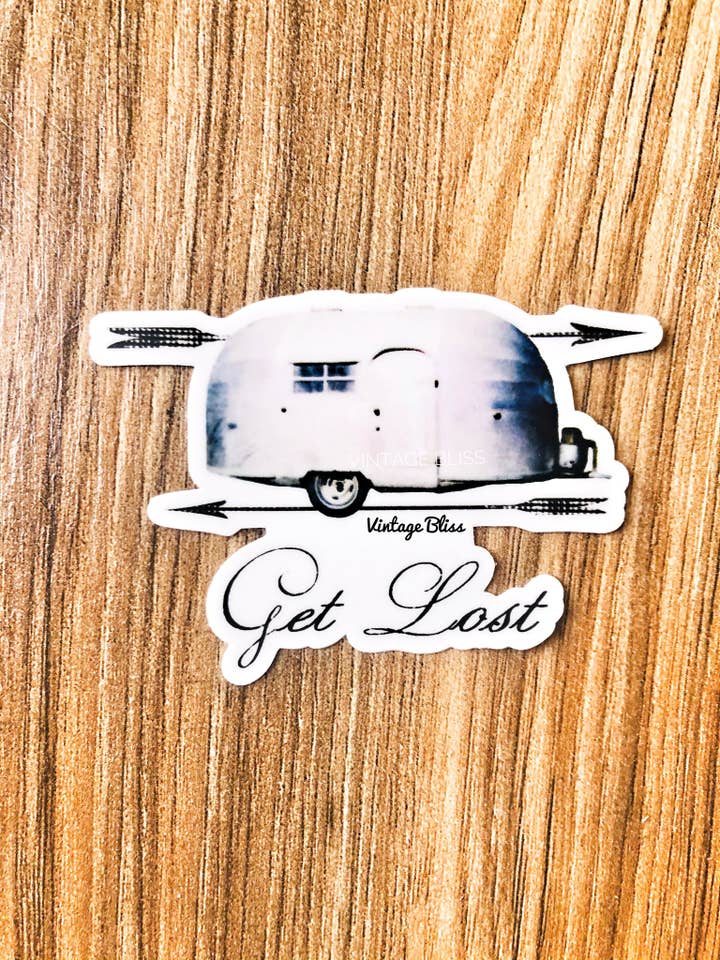 Get Lost Trailer Sticker for wholesale by Vintage Bliss