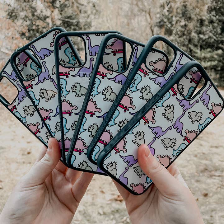 Étui en forme de dinosaure pour la vente par Hailey Stickers