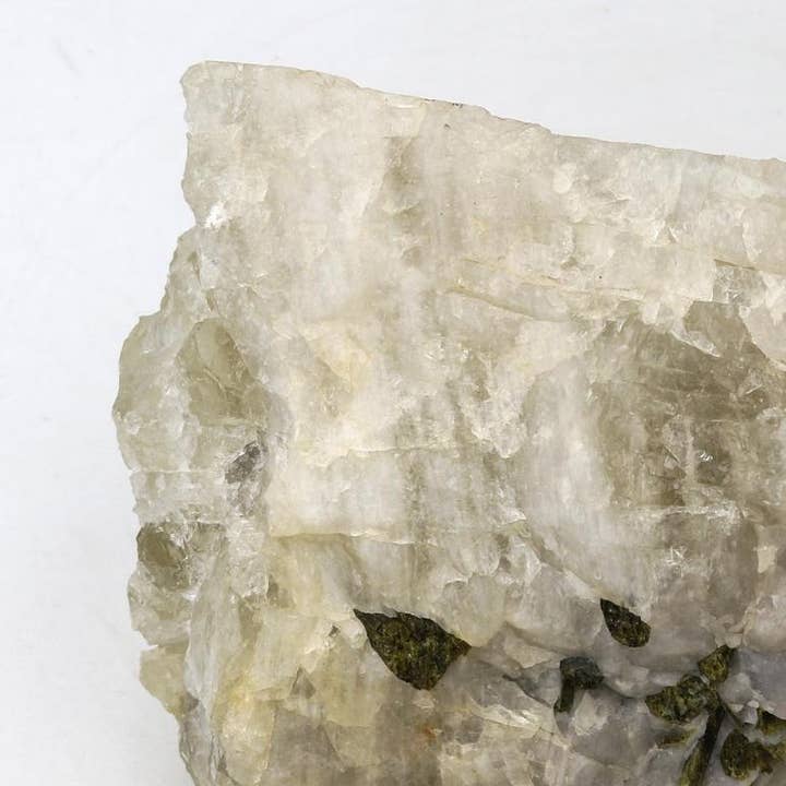 Green Tourmaline on Quartz Matrix U#1 for wholesale by Stonebridge Imports
